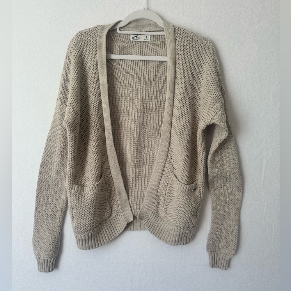 Hollister Tan Knit Cardigan – Women’s Size Small